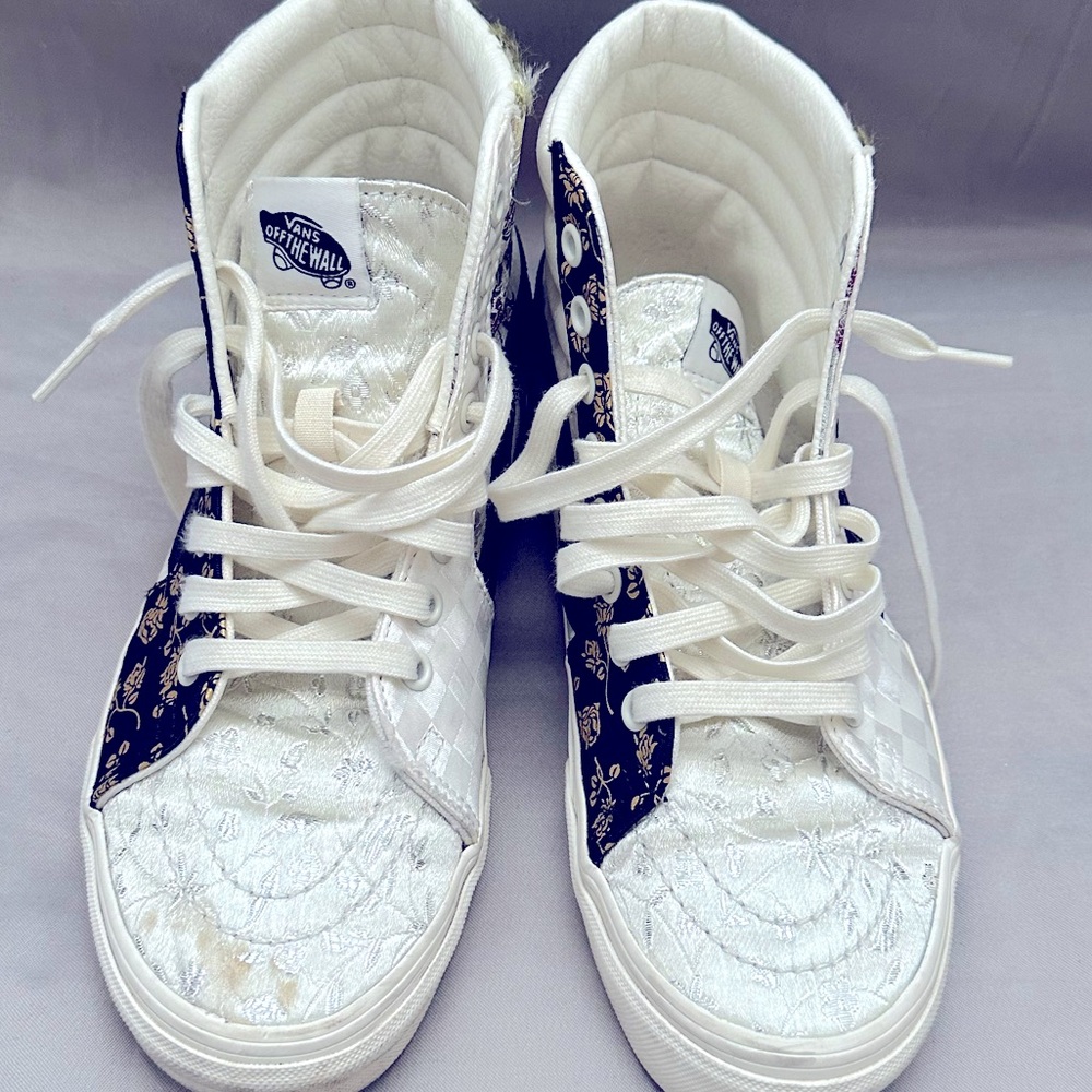 Vans Brocade SK-8 Patchwork Unisex White Hi Top